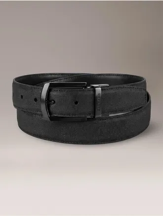 Calvin Klein Mens Reversible Harness Belt - Black - XL