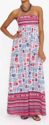 Show me your Mumu Day Out Maxi Dress In Sardine Border