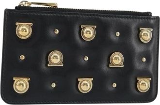 Ferragamo Pre-owned Wallets, female, Black, Size: ONE SIZE Pre-owned Leather Wallet