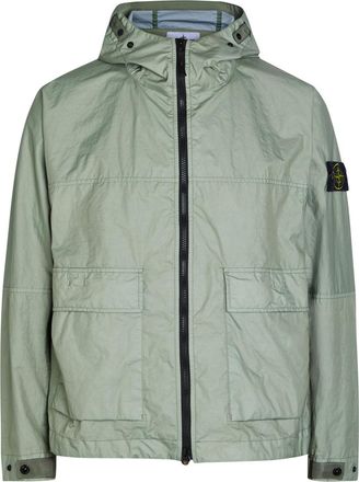 Stone Island Membrana Hooded Shell Jacket - Sage - XL