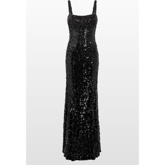 Jenny Packham Mirabeau Sequin-Embellished Dress in Liquorice at Nordstrom, Size 14 Uk