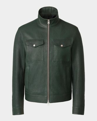Mackage Men & apos;s Otto Pebble Leather Jacket