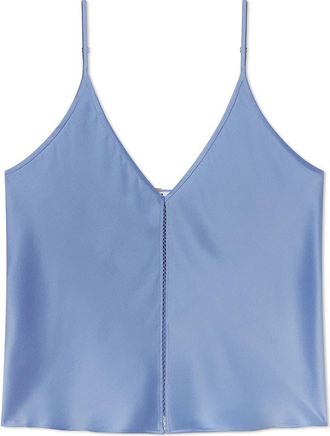 Lunya Ladder Stitch Washable Silk Camisole in Half-Light Periwinkle at Nordstrom, Size X-Small