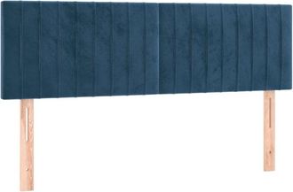 vidaXL Cabecero Con Led De Terciopelo Marr&oacute;n Oscuro 144x5x78/88 Cm Vidaxl