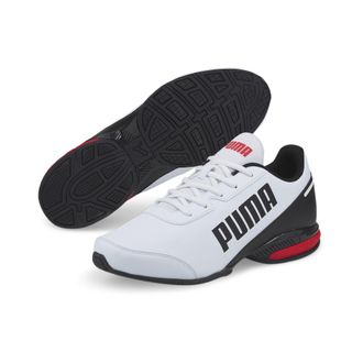 Puma Sneaker PUMA EQUATE SL, Gr. 42,5, puma wei&szlig;, puma schwarz, high risk rot, Synthetik, Schuhe Sneaker