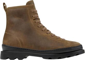 Camper Schoenen, Dames, Bruin, 36 EU, Leer, Bruine Leren Enkellaarzen voor Vrouwen