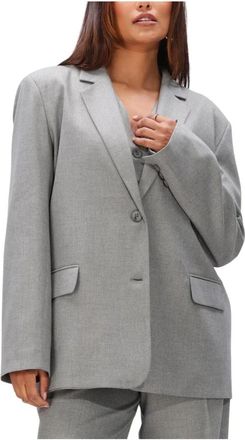Est'seven Aisha Blazer - Dames - Blazers - Grijs - XL - Polyester - Jassen