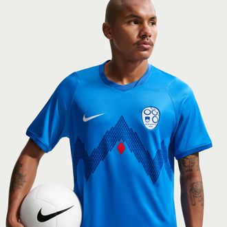 Nike Slovenia 2026 Stadium Away Nike Mens Dri-FIT Soccer Replica Jersey in Blue | IO4473-435
