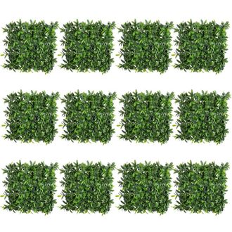 LOLAhome Pack 12 paneles de hojas para jard&iacute;n vertical de 2x1,5 metros Lolahome