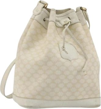Celine Pre-owned Vintage Macadam Canvas Shoulder Bag - Pre-owned - Mujer - Beige - ONE SIZE