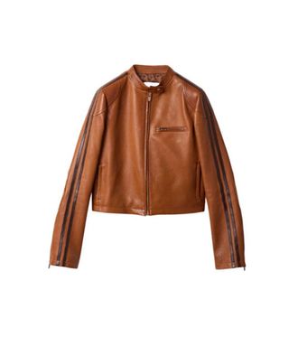 Miu Miu Brown Mandarin Collar Jacket