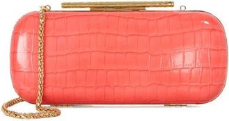 Dune London Body Faux Leather Frame Clutch in Coral at Nordstrom