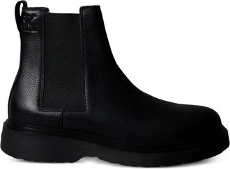 Calvin Klein logo-detail chelsea boots - Black