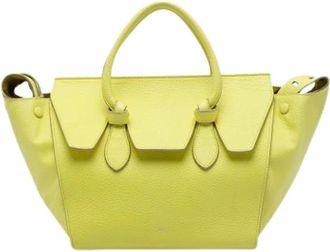 Celine Pre-owned Tie Knot Handbag - Dames - Vintage Handtas - Geel - ONE Size - Leer - Vintage
