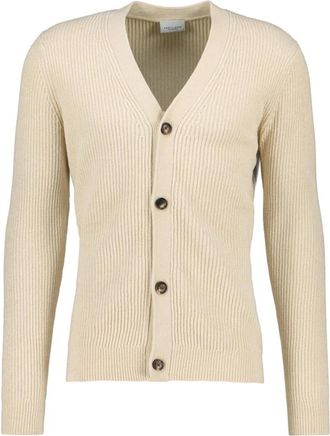 Profuomo Gebreid Vest - Heren - Vesten - Beige - XL - Truien & Vesten