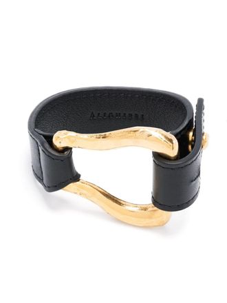 ALIGHIERI The Link of the Wanderlut leather cuff - Zwart
