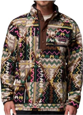 Columbia Helvetia II Printed Half Snap Fleece Fleecepullover f&uuml;r Herren | braun