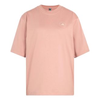 adidas (WMNS) adidas x Stella McCartney Loose T-Shirt Asia Sizing Brown Mauve JZ0696