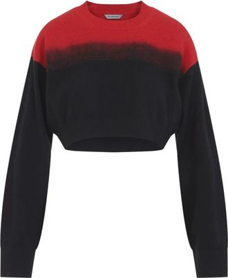 Balenciaga Crewneck Sweater - Dames - Ronde hals truien - Veelkleurig - S - Wol - Truien & Vesten