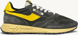 Autry SNEAKERS REELWIND LOW IN NYLON E SUEDE DEEP GREEN SUGAR E QUINCE