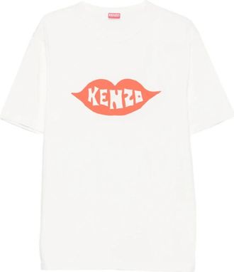 Kenzo T-shirt - Heren - T-shirts - Wit - 3XL - Katoen - Tops