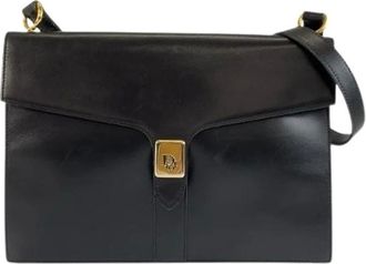 Dior Pre-owned Shoulder Bags, female, Black, Size: ONE SIZE Pre-owned Leather Shoulder Bag