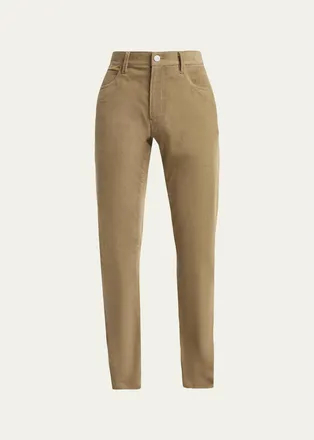 Giorgio Armani Mens Slim-Fit Corduroy Pants
