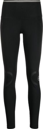 adidas by Stella McCartney high waist leggings - women - Spandex/Elastane/Recycled Polyester - 2XS - Black