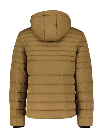 Lerros Winterjacke LERROS LERROS Steppjacke mit abnehmbarer Kapuze, Herren, Gr. S, braun, 100% Polyester, Jacken Winterjacke