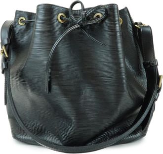 Louis Vuitton Petit Noe Epi Leather Black Leather Handbag (Pre-Owned)