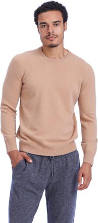 Naadam Mens The Original Cashmere Crewneck Jumper Sweater, Camel, Large