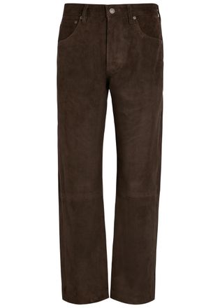 Citizens Of Humanity Citizens OF Humanity Winslow Straight-leg Suede Trousers - Brown - 27 (W27 / UK8-10 / S)