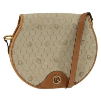 Dior Pre-owned Cross Body Bags, female, Beige, Size: ONE SIZE Pre-owned Plastic Shoulder Bag