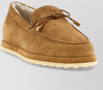 Tod's shearling-lined suede slippers