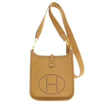 Herm&egrave;s Pre-owned Vintage Schoudertas - Dames - Pre-owned - Bruin - Maat: ONE Size Leer
