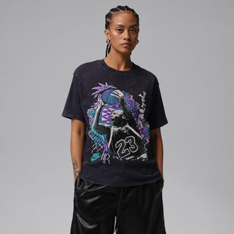 Nike Jordan Womens Jordan Flight Graphic T-Shirt in Black | IF0815-010