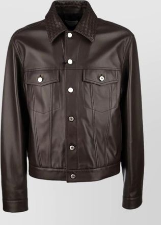 Bottega Veneta collared coat long sleeves chest pockets