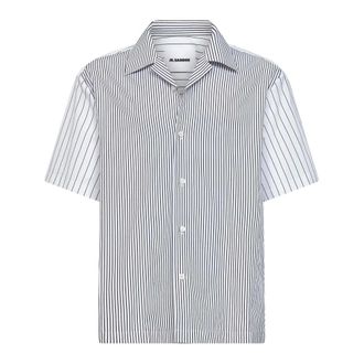 Jil Sander Short Sleeve Shirts, male, Multicolor, Size: XL Lightweight Cotton Shirt