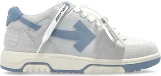 Off-white Schoenen, Dames, Grijs, 39 1/2 EU, Leer, Out Of Office Sneakers