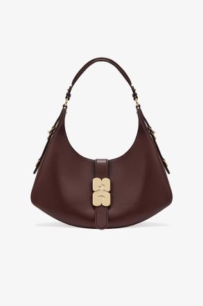 Ganni Brown Small Kat Bag