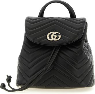 Gucci Black Lamb Leather Womens Backpack
