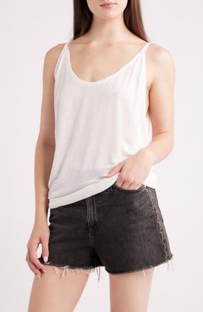 Free People Shoreside Drape Tank in Clean Ivory at Nordstrom, Size X-Small