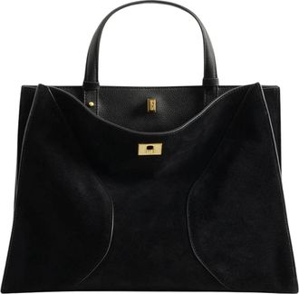 Zadig&Voltaire Jack Suede Tote - Dames - Shoppers - Zwart - ONE Size - Katoen - Tassen