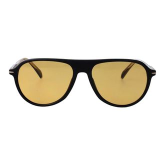 Eyewear by David Beckham Heren, Accessoires, Zwart, Maat: 55 MM