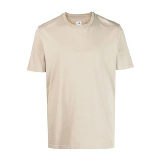 C.P. Company C.p. Company - Logo T-shirt - Heren - Tops - Beige - Maat: XL Katoen