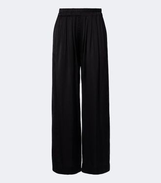 Isabel Marant Nolia satin wide-leg pants