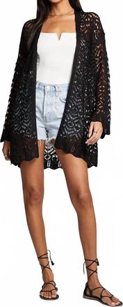 Saltwater Luxe Solana Long Sleeve Sweater In Black