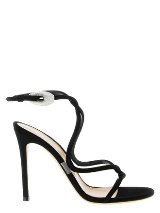 Gianvito Rossi Womens Mamba Crystal Sandals