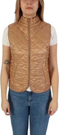 Marella Jassen > Gilet - Dames - Bodywarmers - Beige - S - Jassen