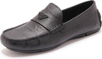 Armani Heren, Schoenen, Zwart, Maat: 43 1/2 EU Leer